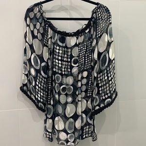 Off Shoulder Print Top
